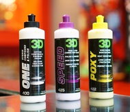3D แพค 3 ขวด ขนาด 8oz 3D ONE + 3D SPEED + 3D POXY น้ำยาขัดเคลือบสีรถระดับพรีเมี่ยมนำเข้าจาก USA