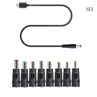 NEX 65W USB C Type C PD to 12V 3 5 4 0 4 8 5 5mm Conveter Adapter 8in1 Cable Cord