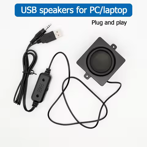 USB mini speaker for computer Surround stereo adhesive style Mini Portable speaker plug and play