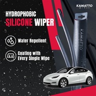 Kamatto Wiper Tesla Model Y (2020-Present) Hydrophobic Silicone Water Repelling Coating
