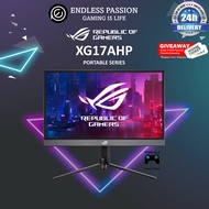 ROG Strix XG17AHP Portable USB Type-C Gaming Monitor – 17.3-inch, IPS, FHD (FullHD, 1920x1080), 240Hz(Above 144Hz), Adaptive-sync, Non-Glare, USB-C, Micro-HDMI, Built-in battery for laptop, camera, console, ROG Tripod, ROG Bag, Smart cover, Eye care