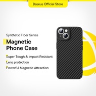 Baseus Luxury Case for iPhone 15 Pro Synthetic Fiber Phone Case Shockproof Full Lens Protection Cove