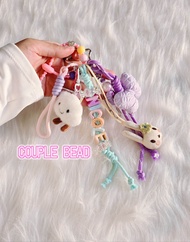 DIY NAME KEYCHAIN custom alphabet bead bag charm