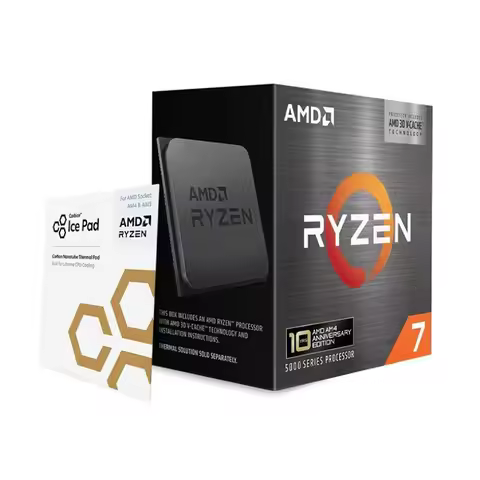5800X3D BOX AMD R7 Ryzen 7 5800X3D New 3.4 GHz 8-Core 16-Thread 7NM L3=96M 100-000000651 Support Des