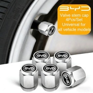 4pcs Car Tire Stem Valve Caps Dustproof Caps Cover Accessories For BYD Qin Tang U8 F3 E6 Atto3 Yuan 