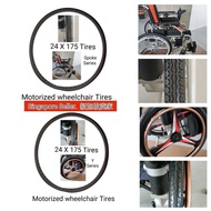 Motorize Wheelchair Tire 24x175 Electric Wheelchair lifelineTyre Replacemen,t电动轮椅实心胎