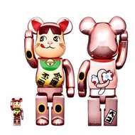 Bearbrick 招財貓 牛奶妹 金運 桃金