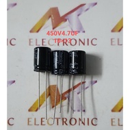 (Combo of 10) Capacitor 450V4.7UF 4.7UF450V 4.7UF 450V size 10 x 13MM
