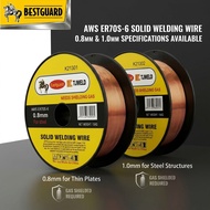 BESTGUARD ER70S-6 Solid Mig Welding Wire 0.8mm/1.0mm CO2 Gas Shielded for Steel Welding