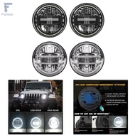 [LslhjMY] 2 Pieces Car Headlight LED Round Headlight 7 Inch Plug And  Install High Performance Shock