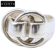 愛馬仕 Deuxañaux 戒指，49 號，925 純銀，5.3 克，銀色，49 號 [二手]