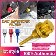 CNC Oil Dipstick Aluminum Alloy Modified Hexagonal Motorcycle Decoration Oil Lever Universal GY6 NVX