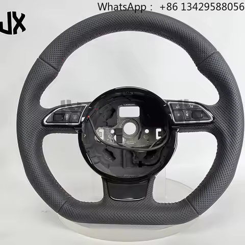Leather Steering Wheel for Audi S3 8P S4 B8 S5 S6 S7 S8 A3 8V A3 8P A4 B8 A5 B8 A6 C7 A7 C7 A8 D4 Ca