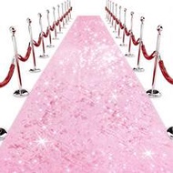 1pc Glitter Champagne Pink Aisle Runner/Wedding Aisle Carpet, Shiny Aisle Carpet, Wedding Birthday C