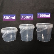 5pcs Ember Bucket Ember Dessert 500ml 750ml 1000ml / Toples Dessert / Dessert Box Minuman
