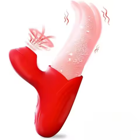 Powerful Tongue Sucking Vibrator Strong Shock G Spot Clitoris Nipple Vagina Stimulator Massager for 