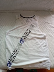 nike run HKG 852 男 men white 白色 背心 dri fit singlet 運動衫 球衣 tennis running marathon 跑步三項鐵人 馬拉松