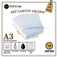 Art Carton 230 gsm A3 Contents 50 Sheets / A3 Carton Paper 230 gsm / Art Carton A3 230 gsm / Art Car