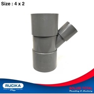 Y Branch Aw 4x2 Inch Y 45 4x2" Rucika