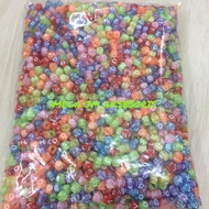 (1 Pound) Square Letter Beads Alphabet Letter Beads Mute Alphabet Blocks