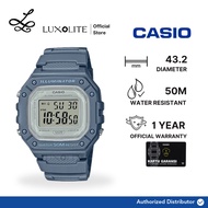 [Luxolite] Casio W-218HC-2AVDF Blue Grey Resin Sports Women Kids Watch W-218HC-2 W-218HC-2A W218HC-2