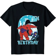 Big Hero 6 Baymax Hiro 6th Birthday Graphic Kids T-Shirt
