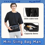 Mini Sling Bag Man Branded Beg Silang Lelaki Kerja Phone Bag Ins 風包包 斜挎包 Gift for Student University