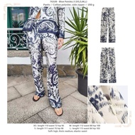76328 - Blue Paisley 2 (XS, S, M, L) - Pants
