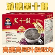 [Single Pack Sale] Quaker-Reduced Sugar Black Ten Grains 38g/Pack High Fiber Calcium Formula Brewed 