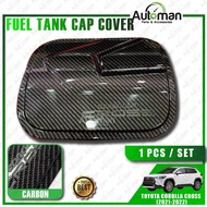 Toyota Corolla Cross 2021 - 2022 Car Fuel Tank Cap Cover Fuel Cap Carbon Shining Matt Black Carbon