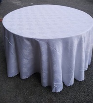 Alas Meja Bulat Damask Round Tablecloth 120"