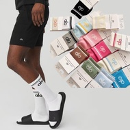 alo alo socks, long ankle, cotton fabric, new color, ready to ship in Thailand