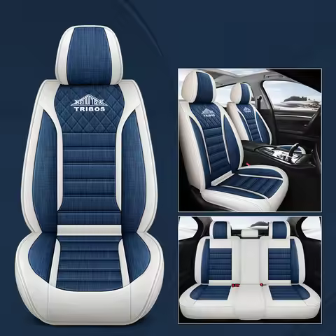 5PCS Flax Car Seat Covers For Volkswagen Golf 4 5 6 7 8 Passat B5 B6 B7 B8 BMW E60 F30 E4 Auto Inter