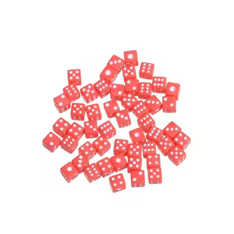 D6 5mm Mini Dice Acrylic 5 Colors Party Dice Cubes Plastic 5mm Dice Bar Games