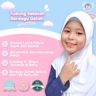 TSC Tudung Sekolah Dagu Getah Awning Scuba Original TudungSiComel