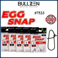 BULLZEN EGG SNAP 7533 Fishing Snap / Egg Snap Fishing Pin Oval