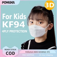 KF94 Mask Original 50pcs Korea Kids Cartoon Pattern Face Mask Nano Fiber kf 94 for Kids Face Mask kn95 Washable with Design 4 Ply Pm2.5 Reusable Child Protective Mask 3D Anti Viral Mask Ready Stock