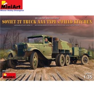Military Car Model MiniArt 35257 Soviet 2t Truck AAA w/field kitchen 1/35