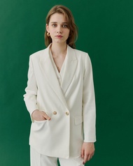 MAVE เสื้อ รุ่น Urban blazer สี solid whiteSolid blackSolid berryroastsolid oat milk