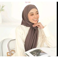 Jumbo Iner 2 IN 1 Syari Square Hijab Pollycatton Material 130x130 Syar'i Square Hijab