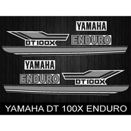 YAMAHA DT100X ENDURO STRIPING LIST STICKER