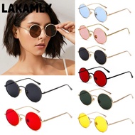LAKAMLK Vintage Sunglasses Metal Frame Eyewear Circle Glasses Circle Glasses