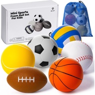 [sgstock] Set Of 6 Mini Sports Foam Balls for Kids Ball, Outdoor Toddler Toys, Toddler Ball Toys, To
