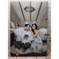 Polyester Canvas Frame (Printed Picture With Frame))12x18 To 30x40 Inches