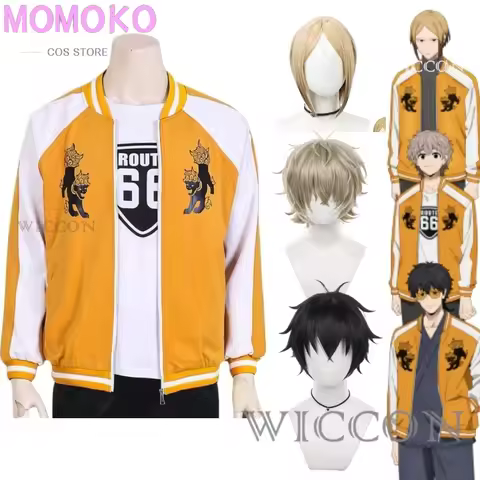 Choji Tomiyama Cosplay Costume Wig Anime WIND BREAKER Shishitoren Jacket Uniform Jo Togame Kota Sako