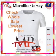 T Shirt Microfiber Murah Berkualiti Nike's MP138 Borong Lowest Price Bundle Deal Whole Sales Baju Jersi WHIT Tshirt