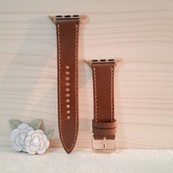 【apple watch錶帶】【手縫溫度】【義大利植鞣革協會認證皮革】