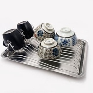 設計款　流線形瀝水架　碗盤架　 304不鏽鋼廚房置物架