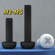 [XNY] Black Phillips Plastic Screw M2M3M4M5 Plastic Insulated Black Screw Nylon Round Head Screw