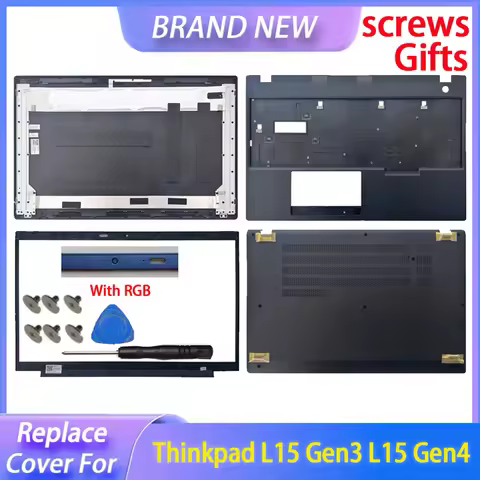 Replace Cover For Thinkpad L15 Gen3 L15 Gen4 Laptop LCD Back Top Cover Front Bezel Keyboard Upper Lo